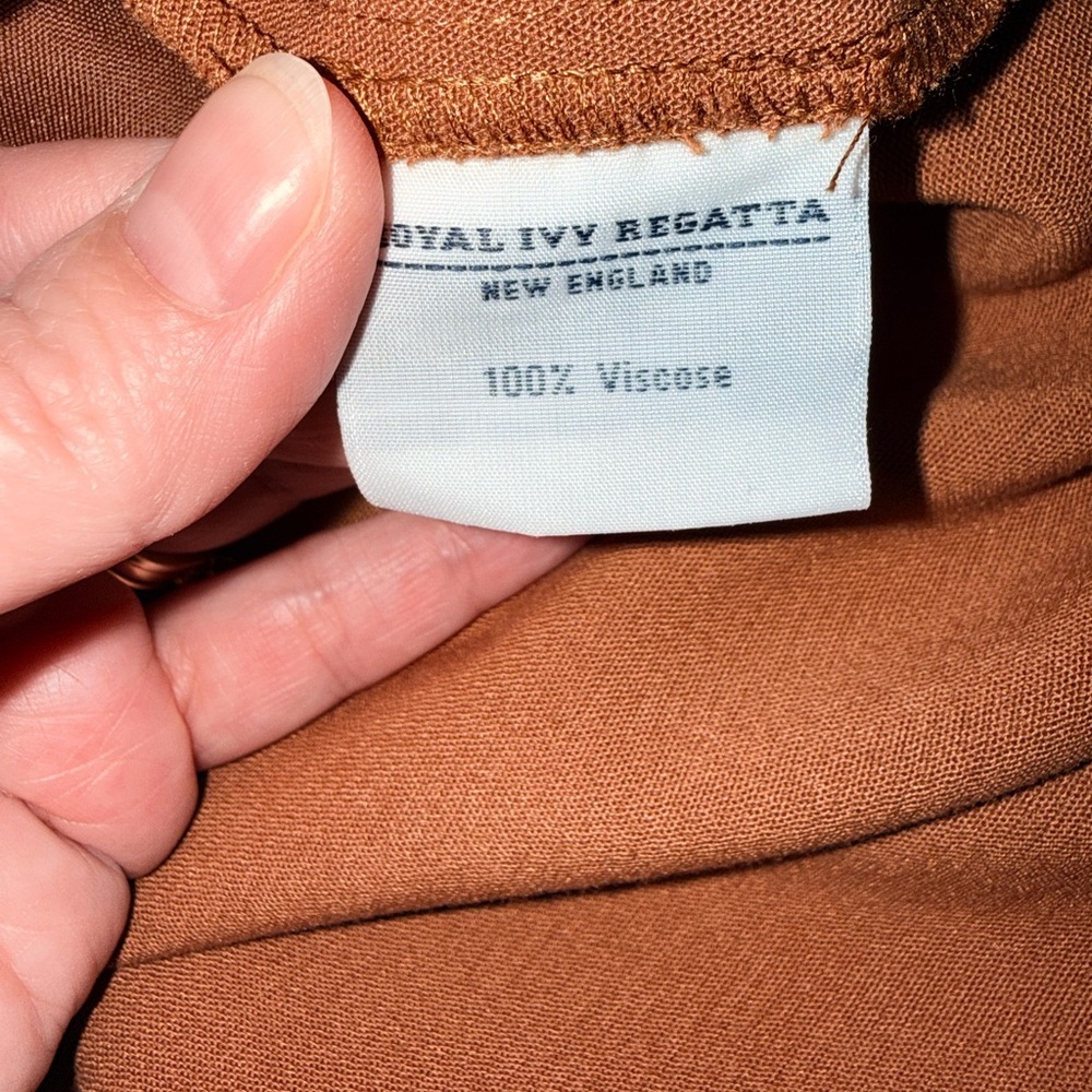 Royal Ivy Regatta Suit Dress Medium Dark Camel - Picture 10 of 10